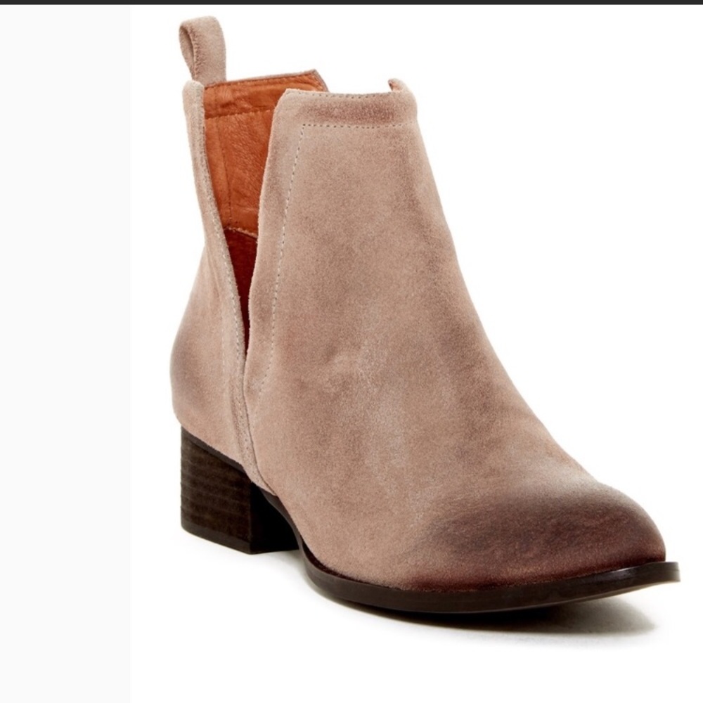 Jeffery Campbell muskrat suede bootie